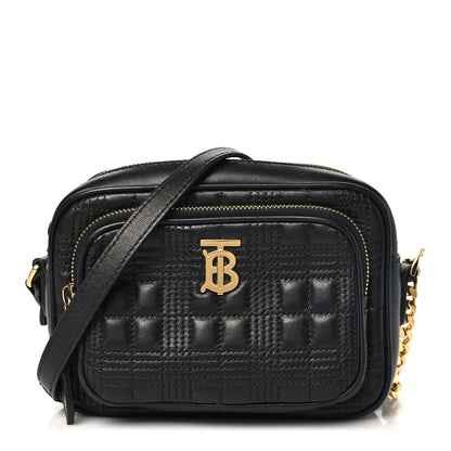 Burberry Calfskin Quilted Mini Lola Camera Bag Black 1 of 9
