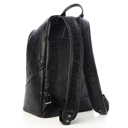 MCM Calfskin Ottomar Monogram Duke Backpack Black 3 of 6