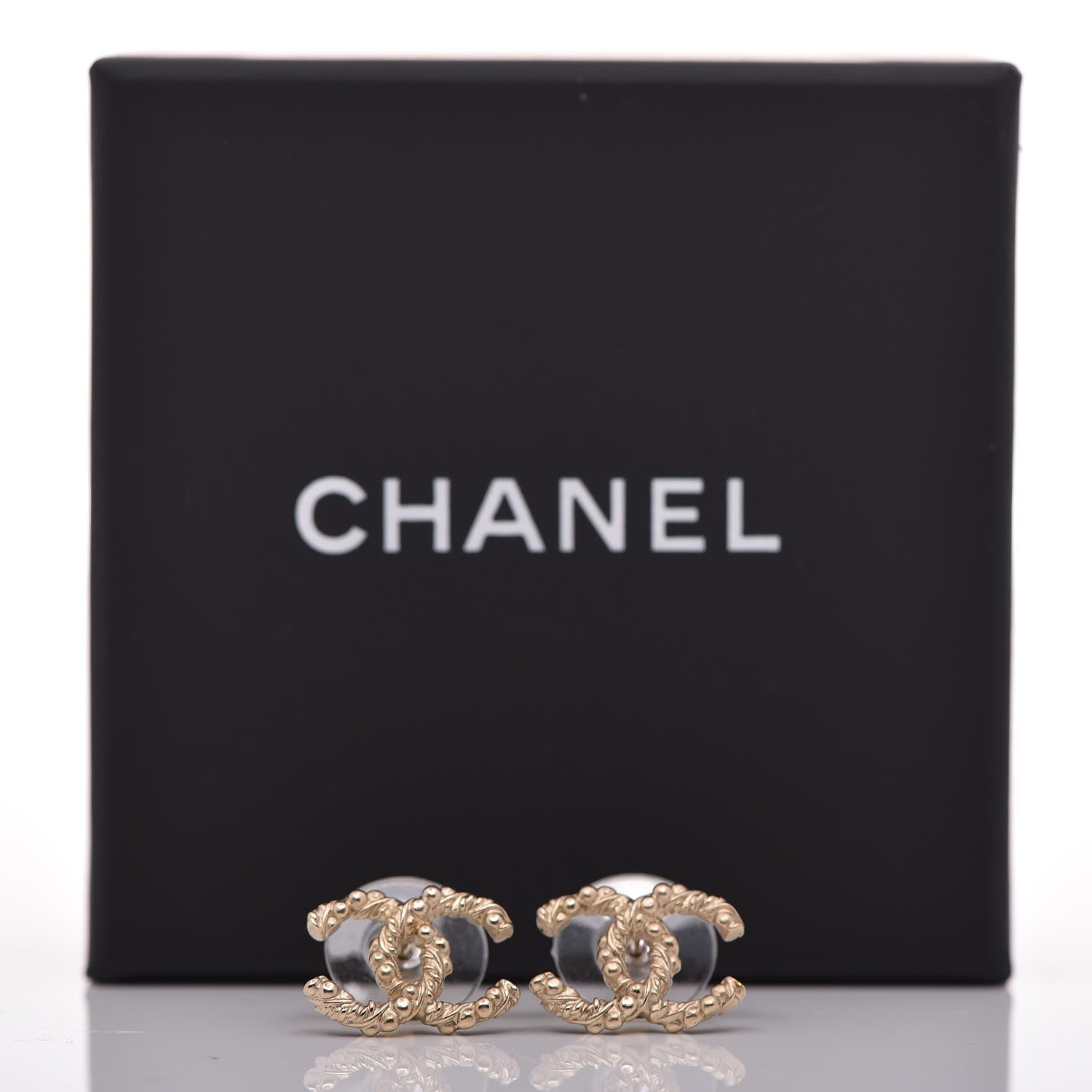 Chanel Twisted CC Earrings Gold 5 of 5