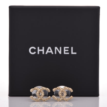 Chanel Twisted CC Earrings Gold 5 of 5