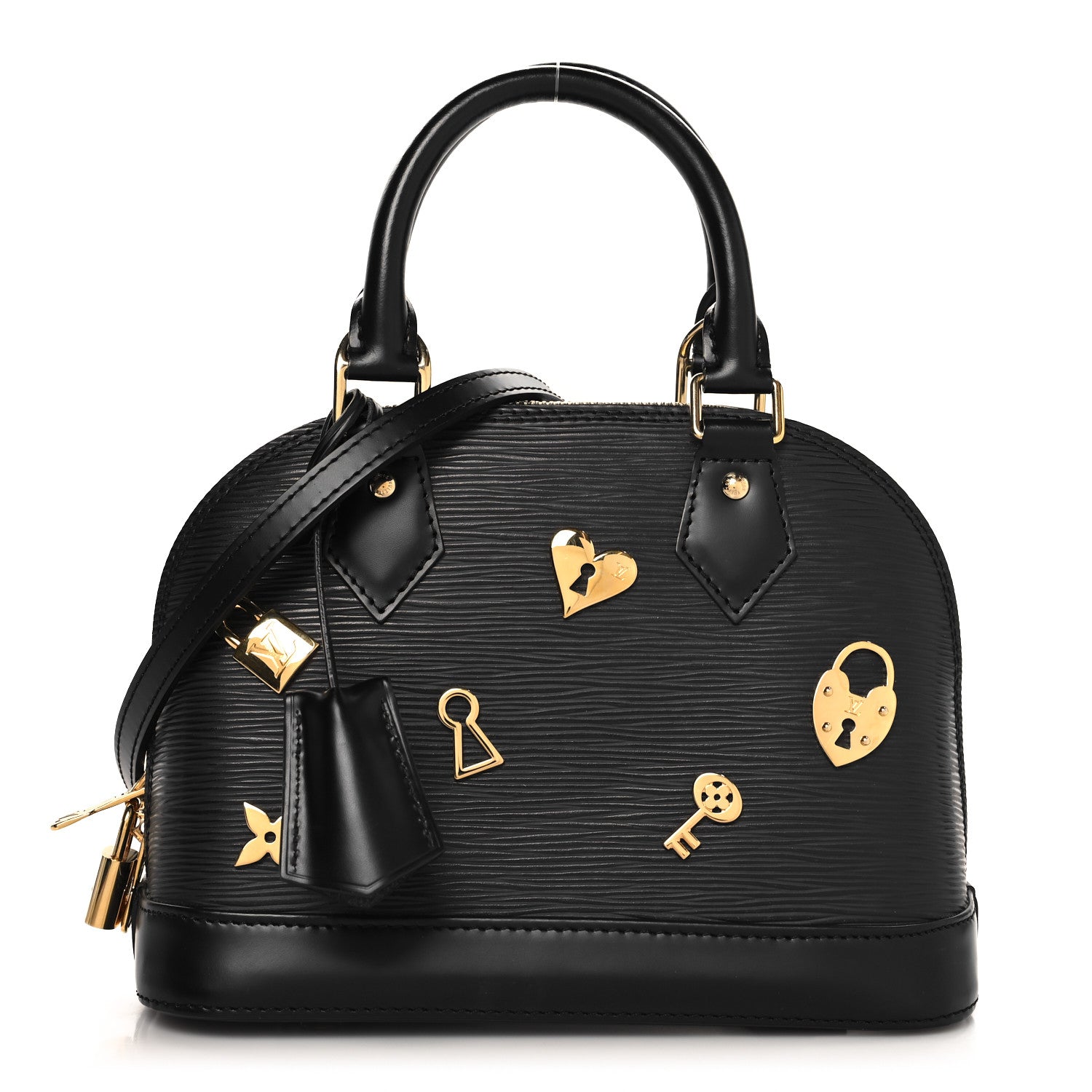 Louis Vuitton Epi Love Lock Alma BB Black 1 of 9