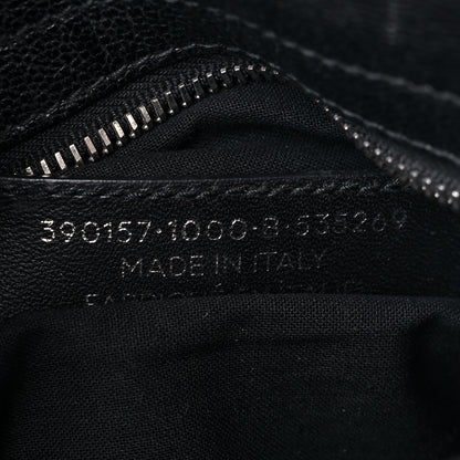 Balenciaga Chevre Silver Metallic Edge Hardware Velo Black 7 of 20
