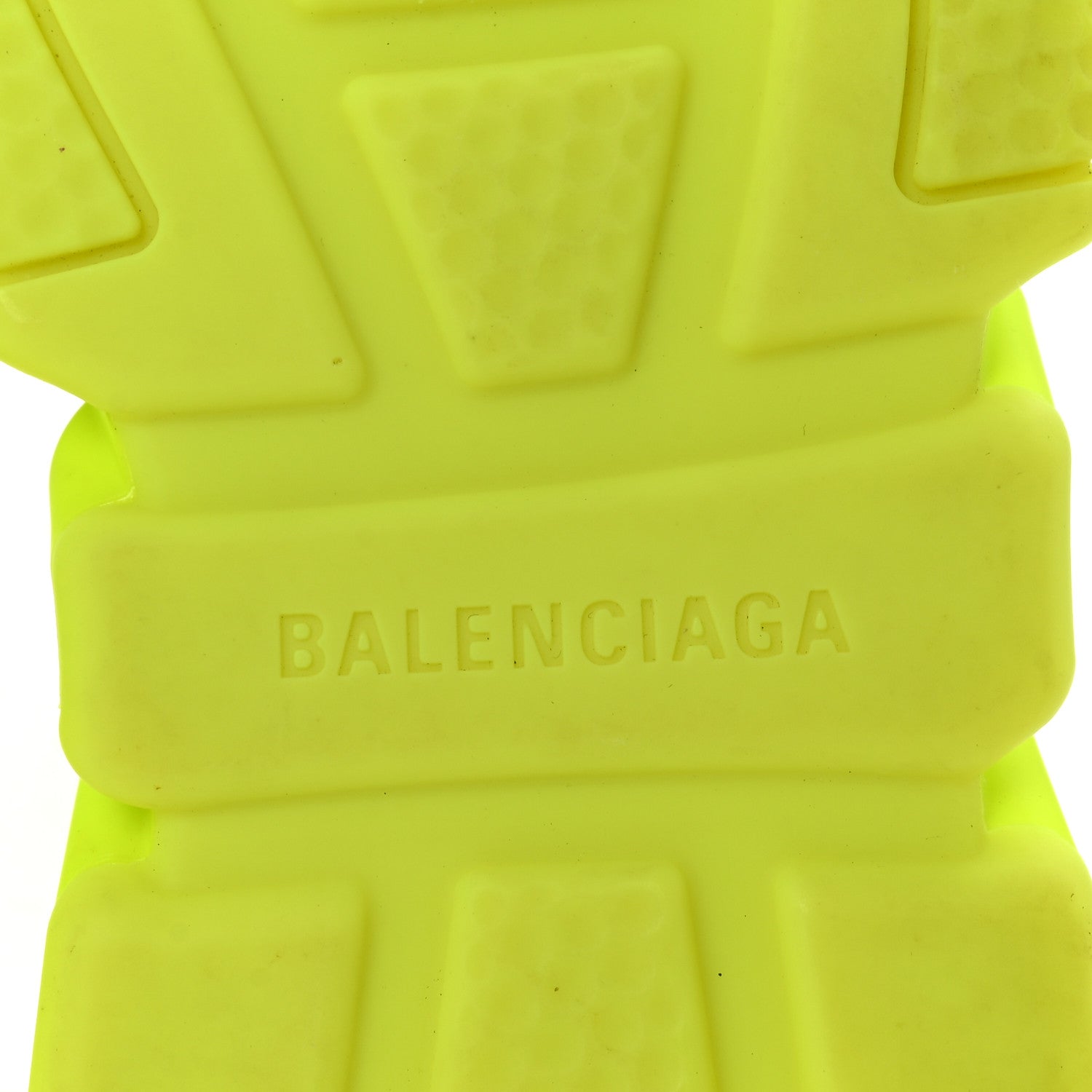 Balenciaga Neoprene Knit Womens Speed Clear Sole Sneakers 37 Yellow Fluo 7 of 10