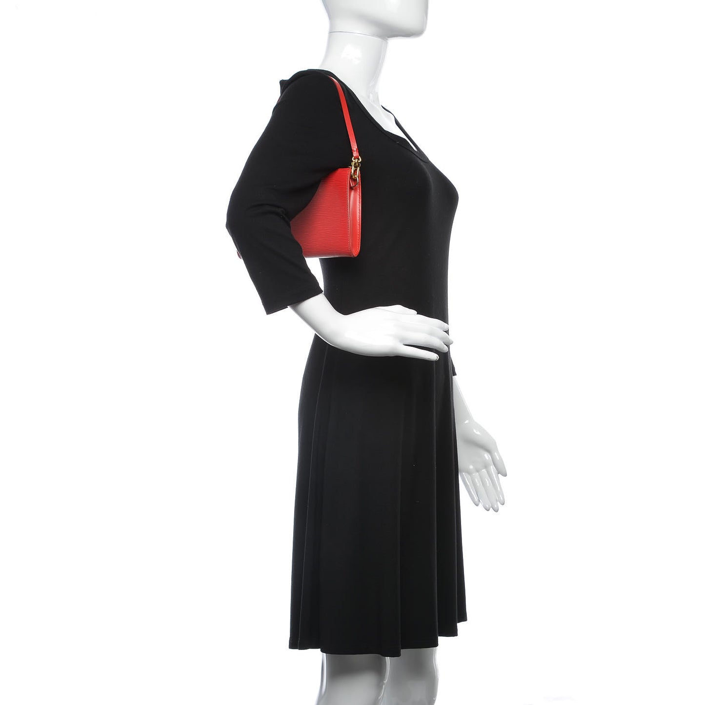 Epi Pochette Accessories 24 Castillan Red