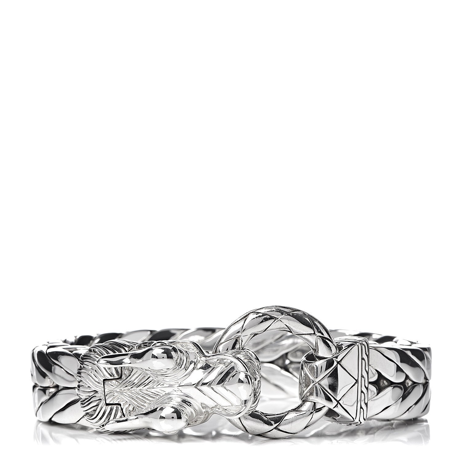 John Hardy Sterling Silver 15mm Legends Naga Dragon Station Bracelet 3 of 5