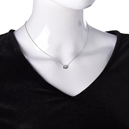 Cartier 18K White Gold Black Ceramic Diamond Trinity Pendant Necklace 2 of 7