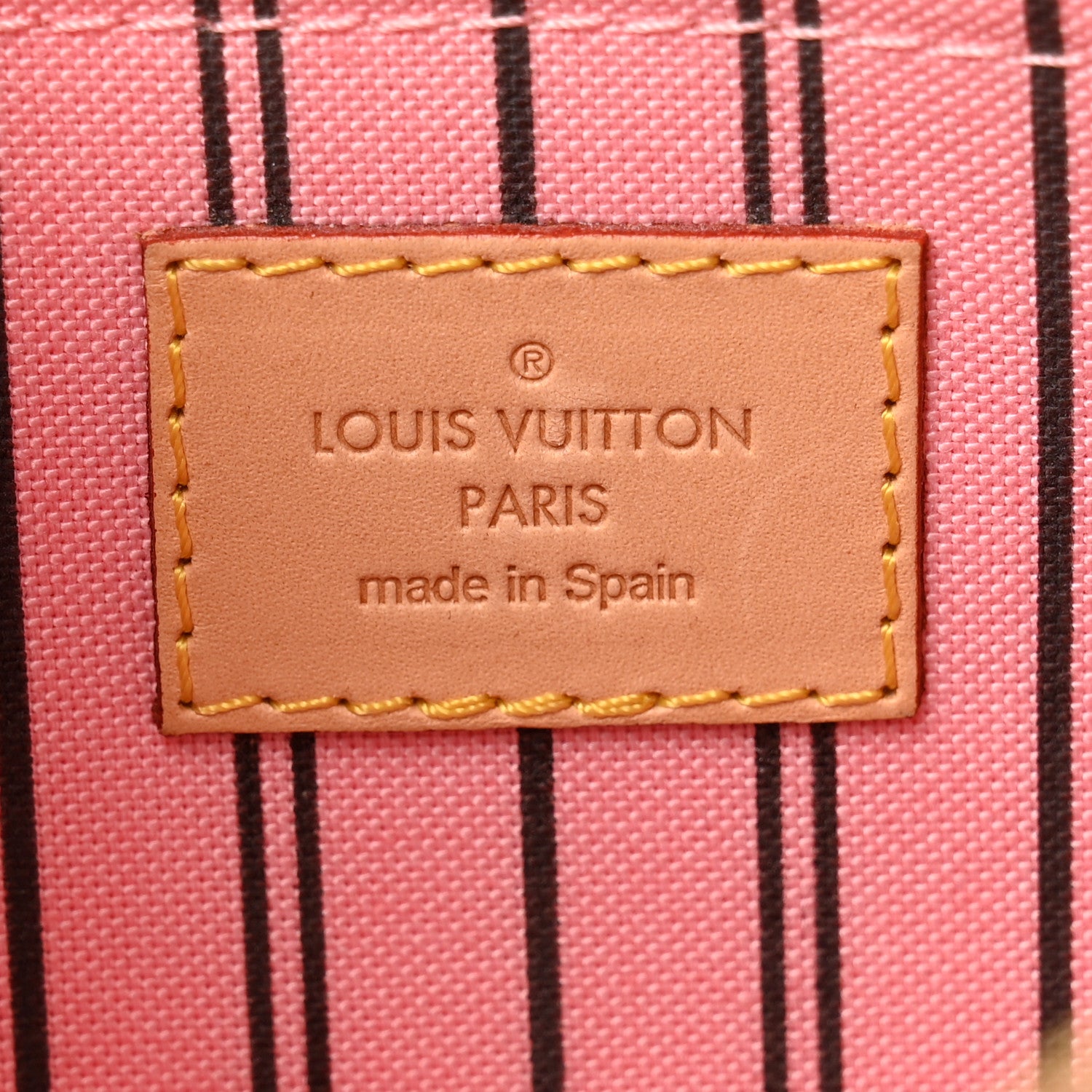 Louis Vuitton Monogram Neverfull MM GM Pochette Rose Ballerine 6 of 11
