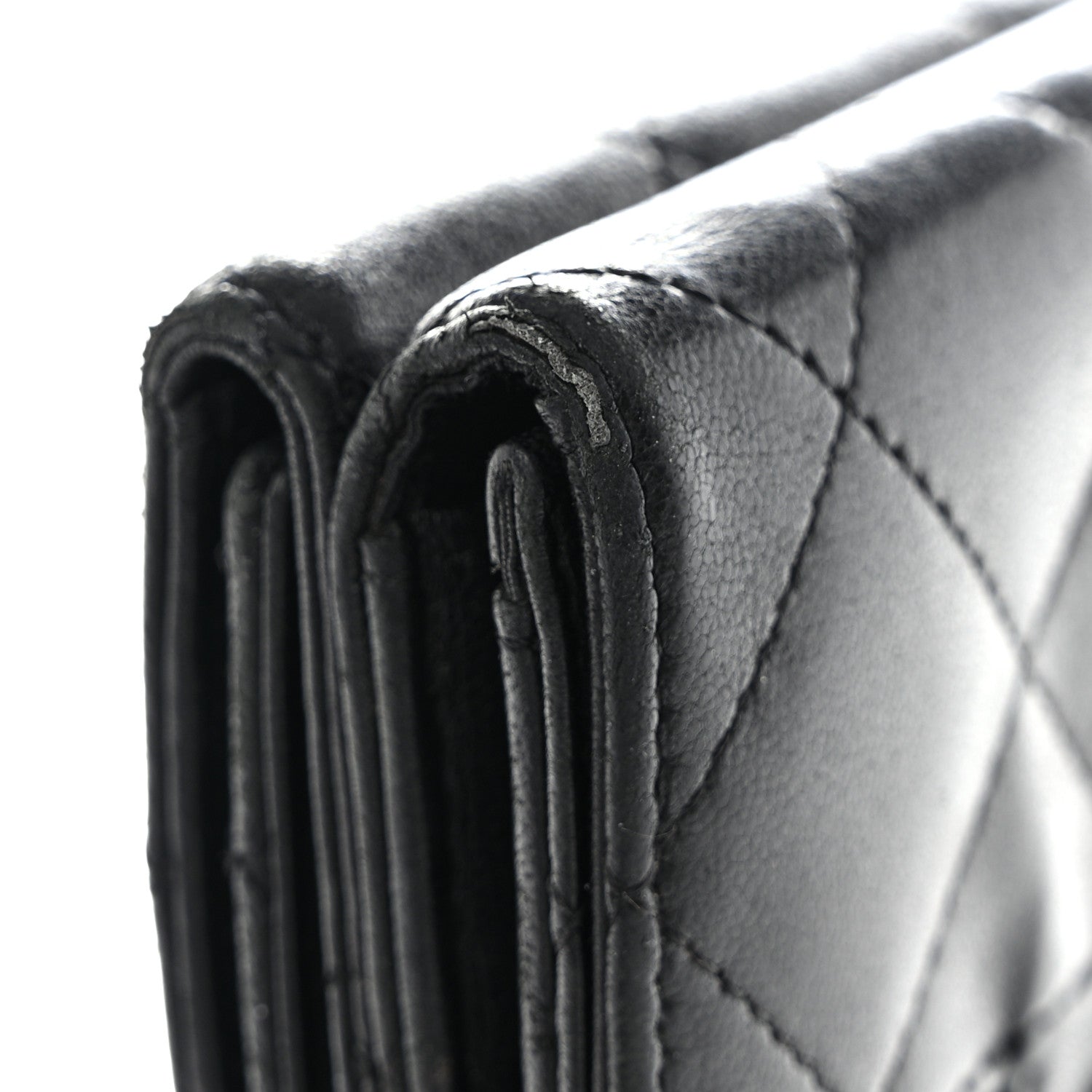 Chanel Lambskin Quilted Double Sided Wallet Black 15 of 16