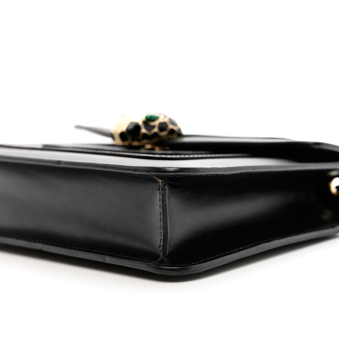 Calfskin Serpenti Forever Crossbody Bag Black