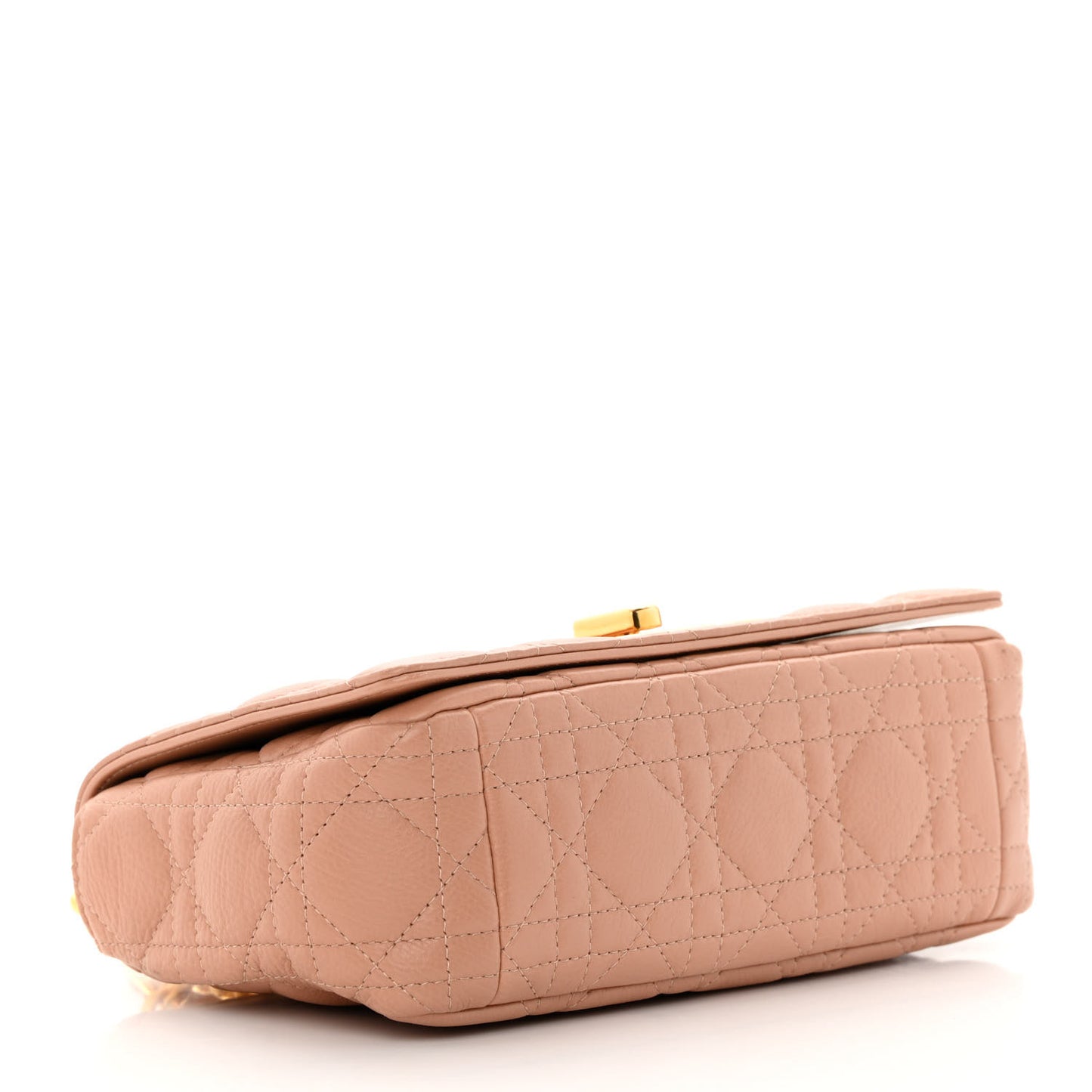 Grained Calfskin Cannage Small Caro Bag Rose De Vents