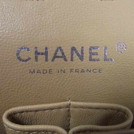 Lambskin Medium Double Flap Beige