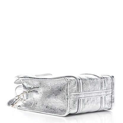 Balenciaga Metallic Calfskin XXS Bazar Shopper Tote Silver Hardware 4 of 9