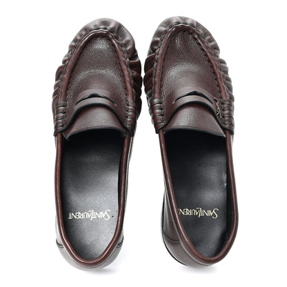 Saint Laurent Radiance Calfskin Le Loafer 15 Moccasin 37 Paris Brown 2 of 10