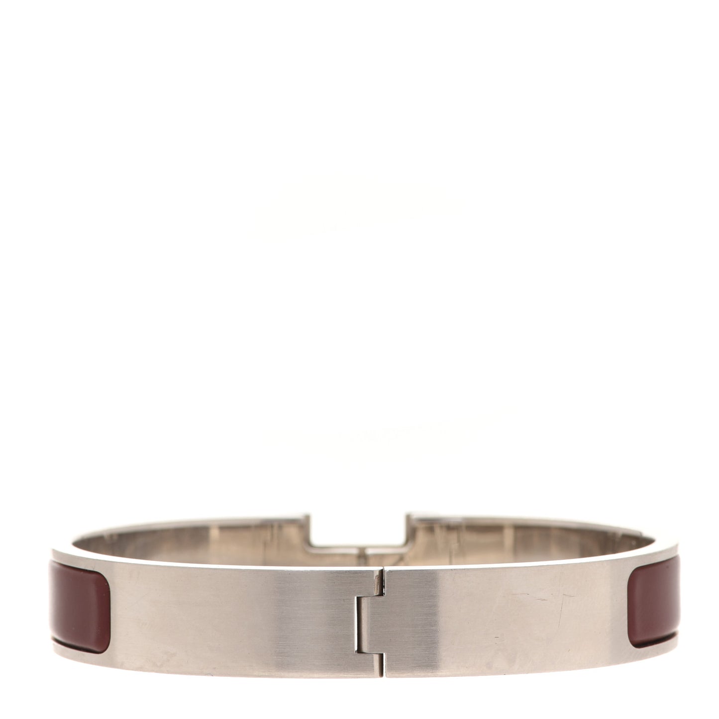 Enamel Narrow Clic Clac H Bracelet PM Bourgogne