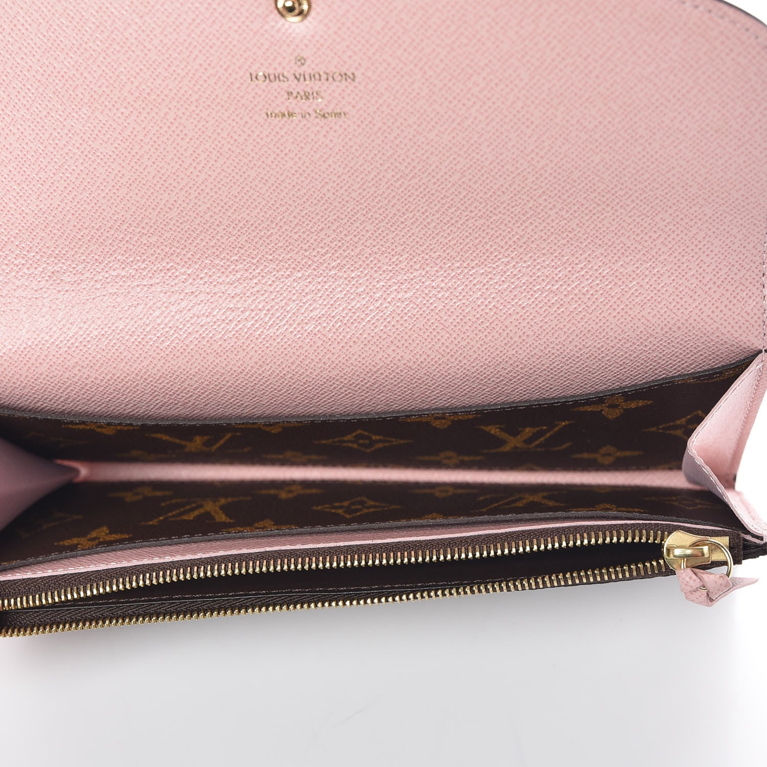 Louis Vuitton Monogram Emilie Wallet Rose Ballerine 5 of 7