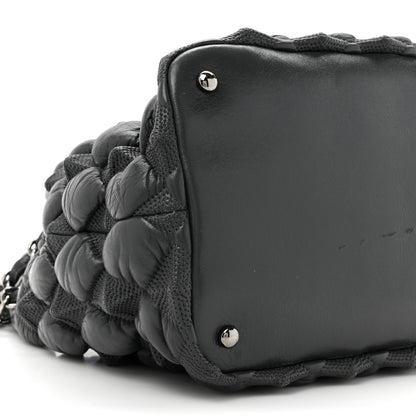 Chanel Glazed Lambskin Quilted Small Stravinsky Tote Grey 10 of 11
