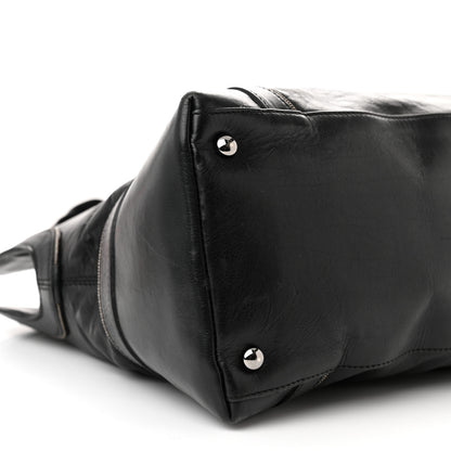 Chanel Lambskin East West Soho Shopper Black 9 of 15