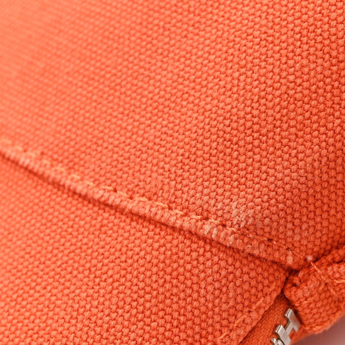 Hermes Cotton Canvas Mini Bolide Travel Cosmetic Pouch Feu 9 of 10