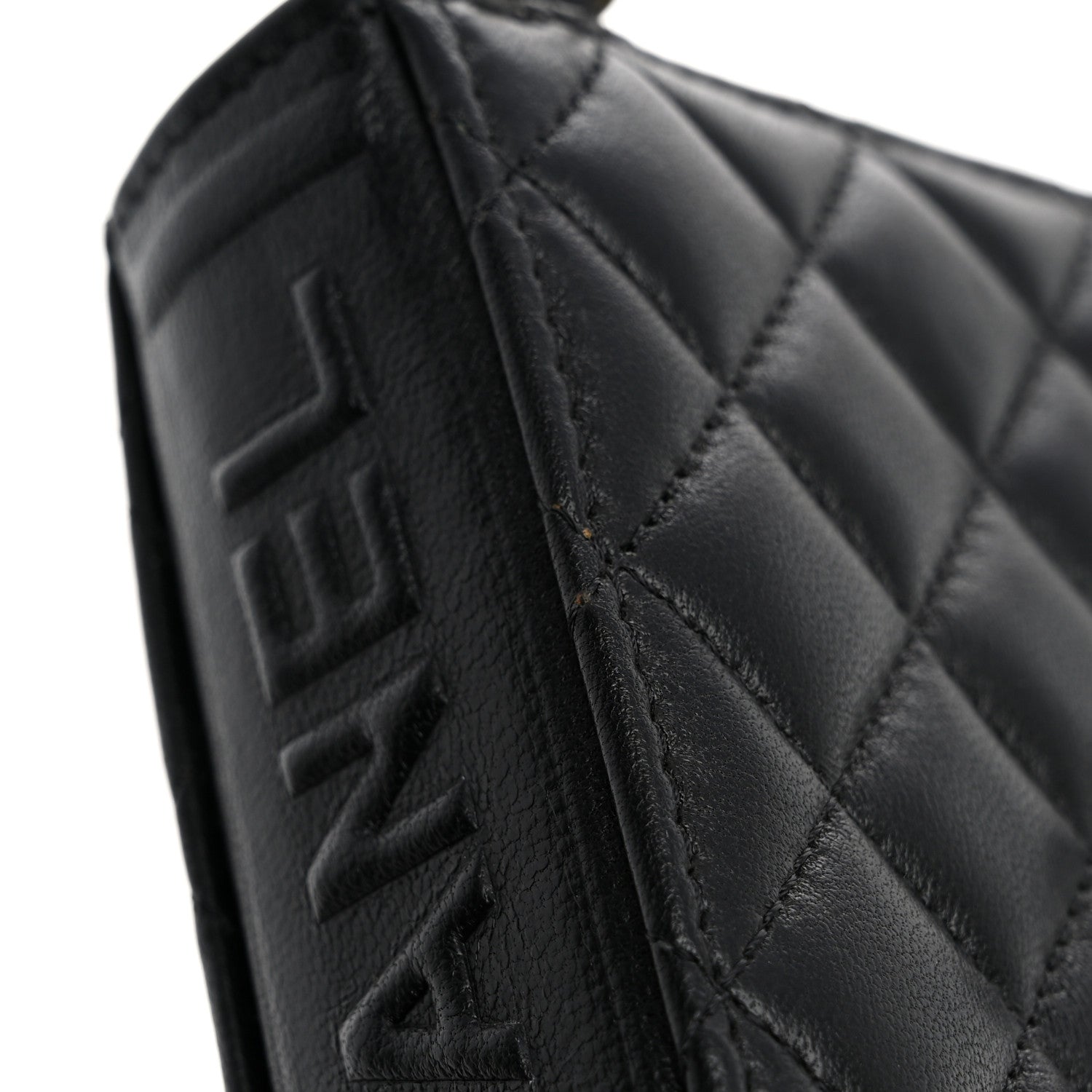 Chanel Lambskin Quilted Book Card Holder on Chain Black 13 of 14