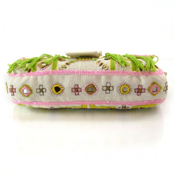 Toile Beaded Baguette Ivory