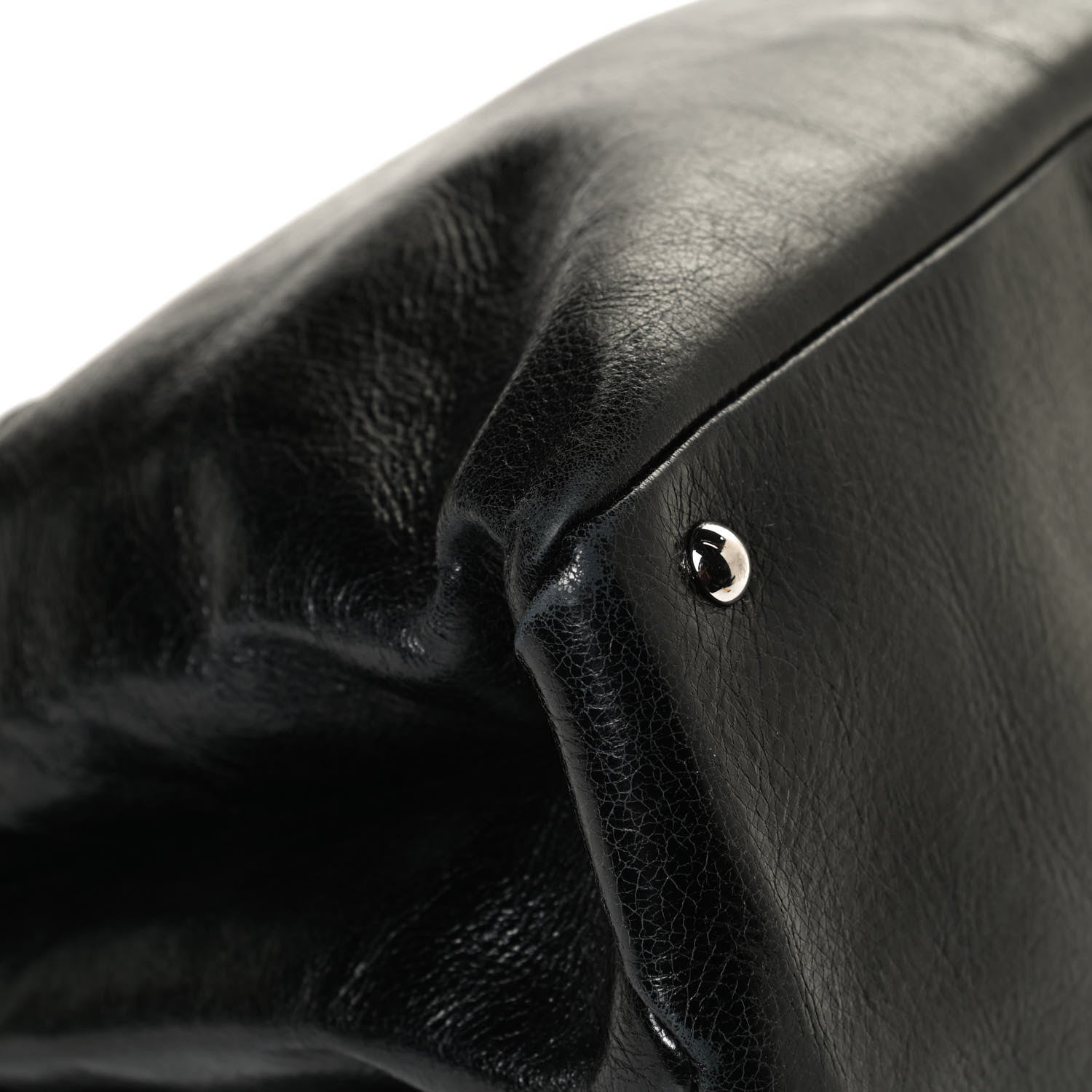 Miu Miu Vitello Shine Top Handle Satchel Black 11 of 13