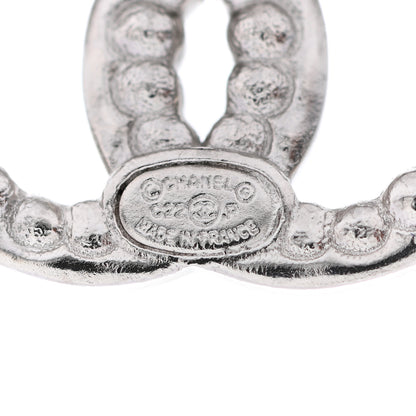 Chanel Crystal Pearl CC Earrings Silver 4 of 4