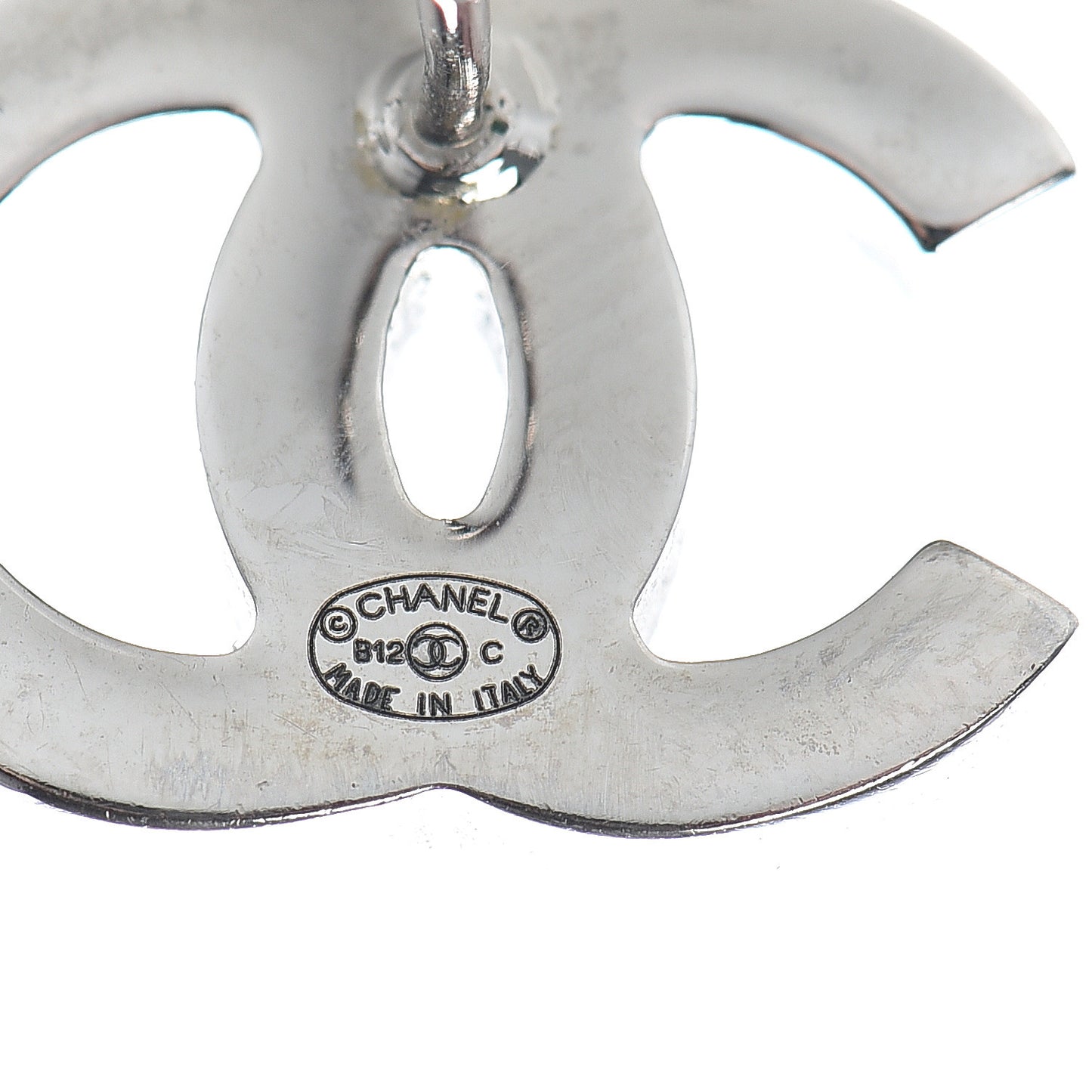Crystal Timeless CC Earrings Silver
