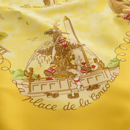 Hermes Silk Les Triples Pocket Square Scarf 3 of 8