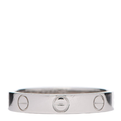 Cartier Platinum 3.5mm LOVE Wedding Band Ring 54 6.75 1 of 5