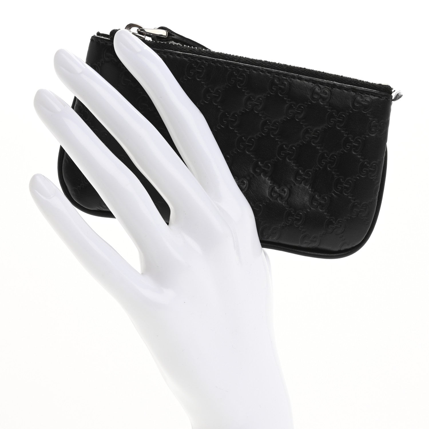 Gucci Microguccissima Key Ring Coin Case Black 2 of 12