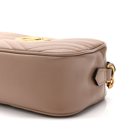 Gucci Calfskin Matelasse Small GG Marmont Chain Shoulder Bag Porcelain Rose 11 of 11