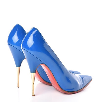 Christian Louboutin Patent Lola Pumps 37 Blue 4 of 24