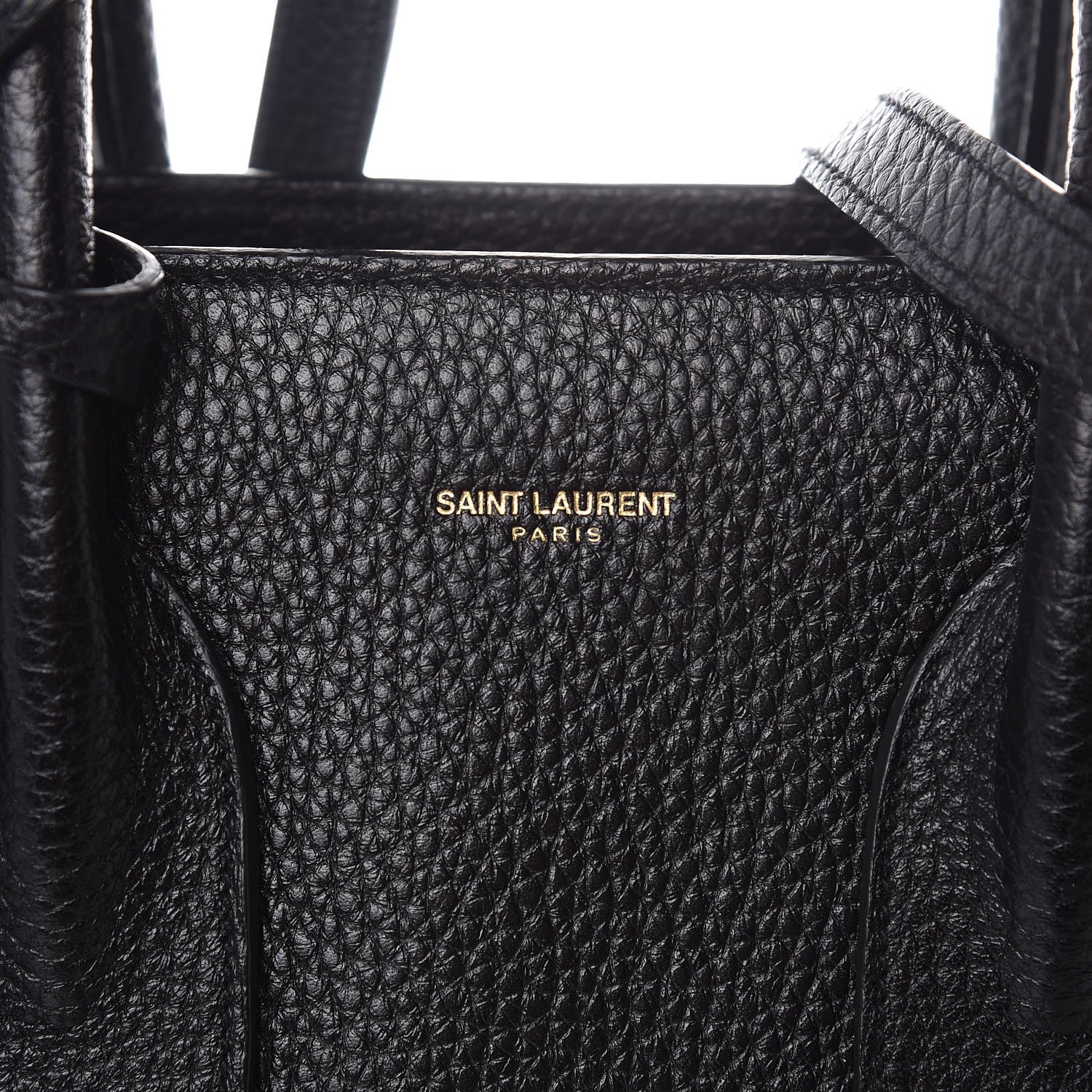 Saint Laurent Grained Calfskin Small Sac De Jour Black 9 of 14