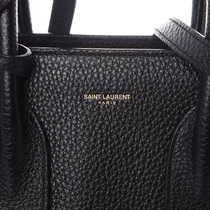 Saint Laurent Grained Calfskin Small Sac De Jour Black 9 of 14