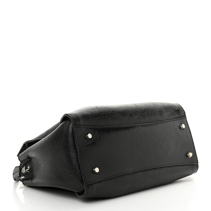 Mulberry High Shine Calfskin Iris Tote Black 4 of 11