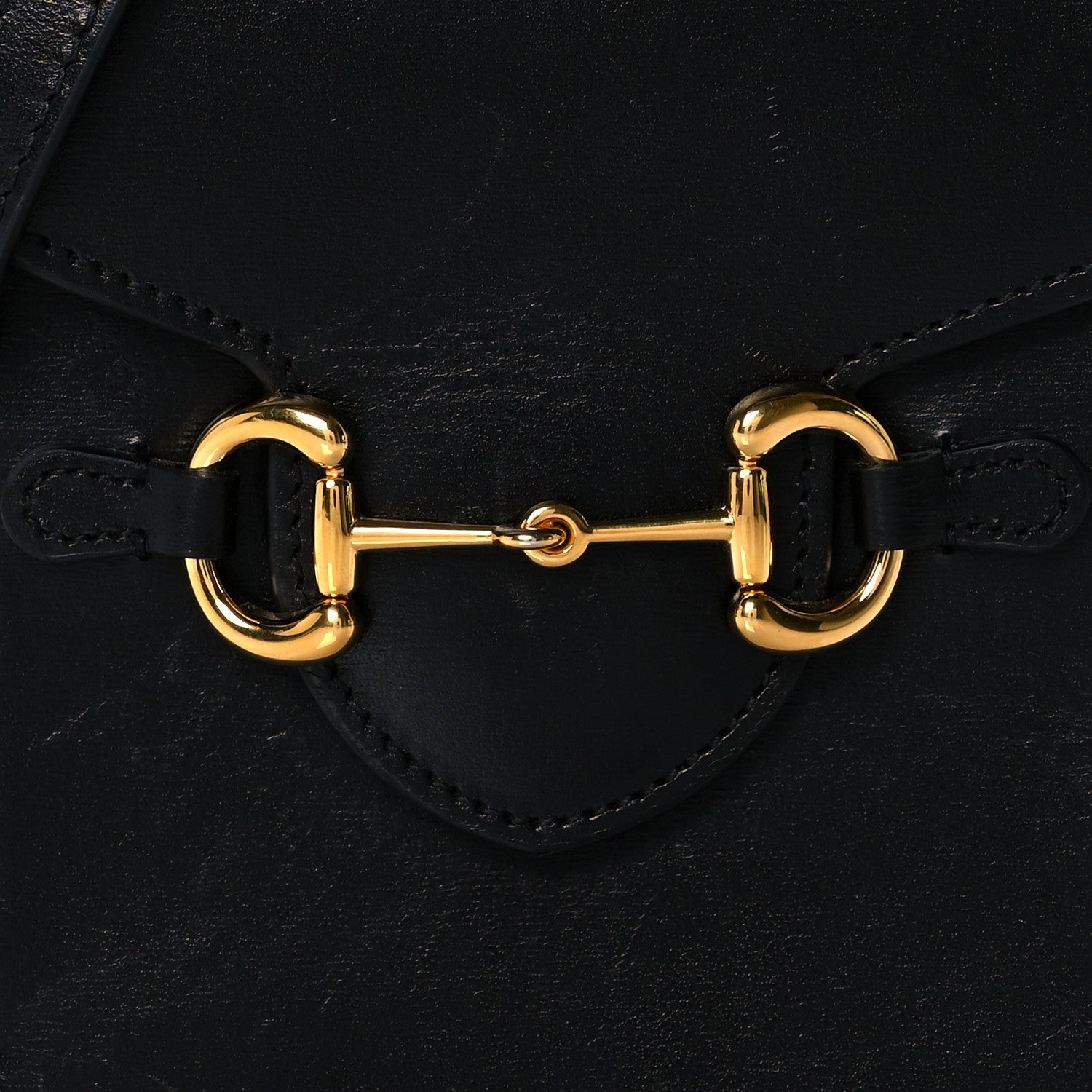 Gucci Boarded Plutone Calfskin Mini Horsebit 1955 Crossbody Bag Black 8 of 11