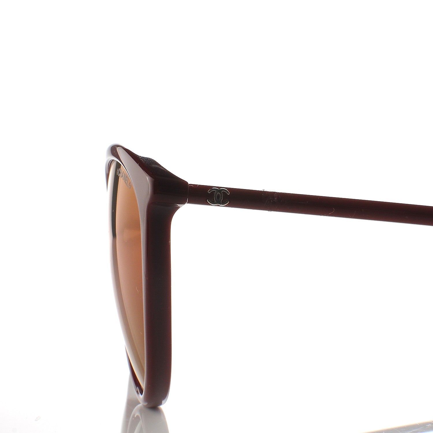 Chanel Acetate Butterfly Winter Sunglasses 5382 Dark Red 8 of 9