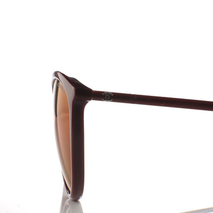 Chanel Acetate Butterfly Winter Sunglasses 5382 Dark Red 8 of 9