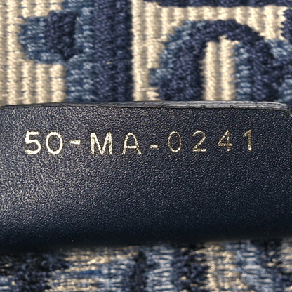 Christian Dior Oblique Medium Book Tote Blue Multicolor 7 of 12