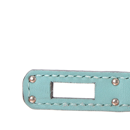 Hermes Swift Kelly Pochette Clutch Bleu Atoll 16 of 30