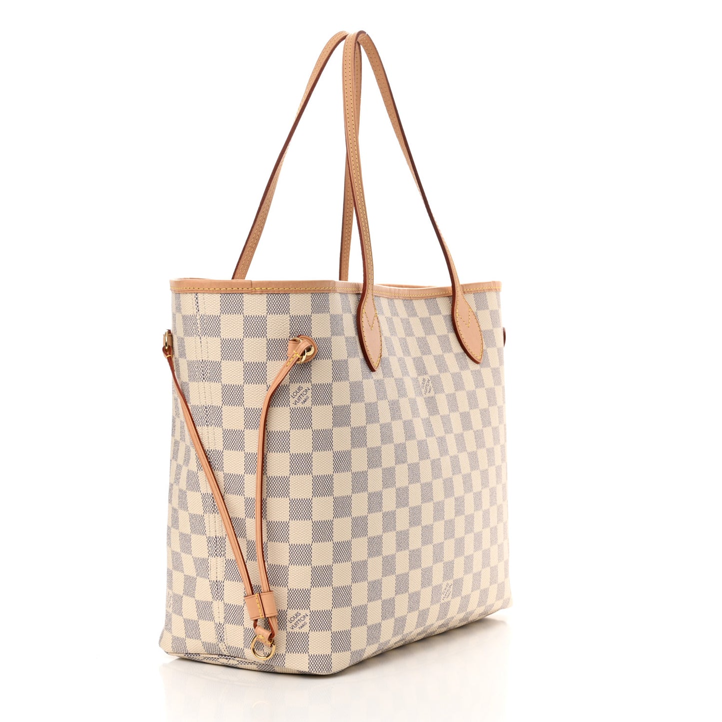 Damier Azur Neo Neverfull MM Rose Ballerine