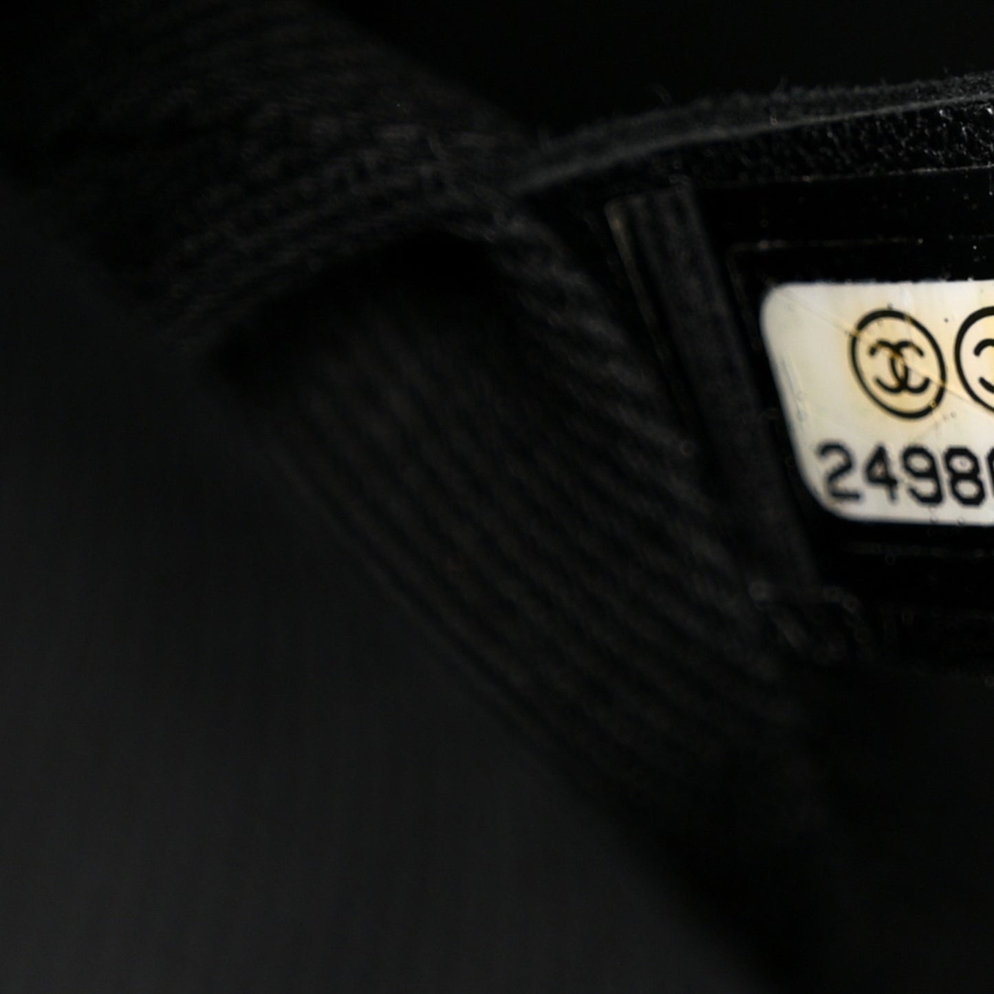 Calfskin Large Coco Eyelets Shopping Tote Black
