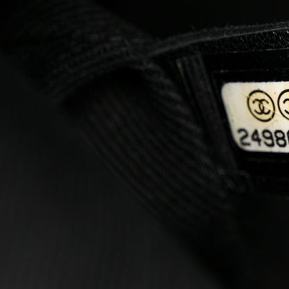 Chanel Calfskin Large Coco Eyelets Shopping Tote Black 7 of 10