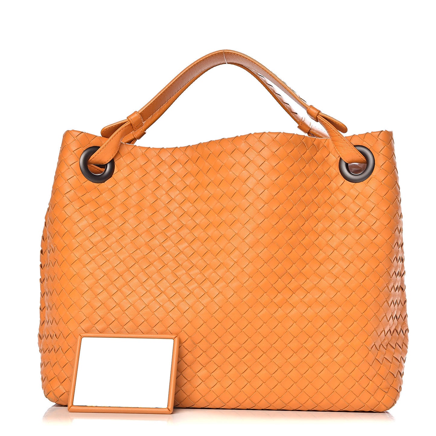 Nappa Intrecciato Medium Garda Bag Orange
