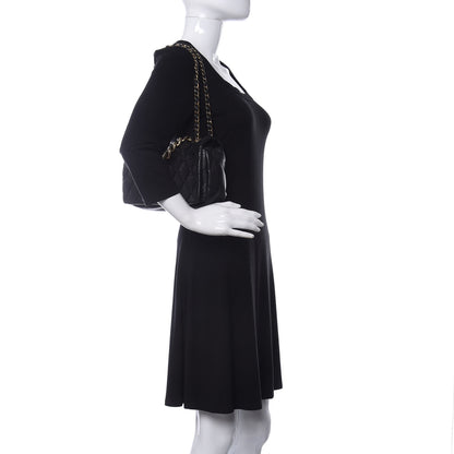 Chanel Aged Calfskin Quilted Medium Pondichery Flap Black 3 of 10