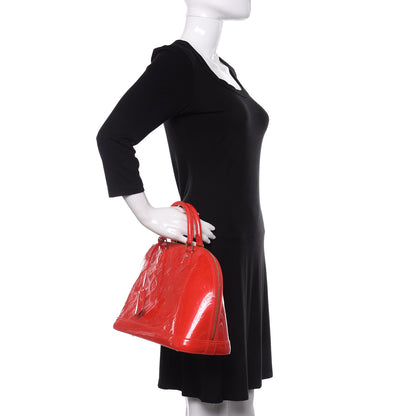 Louis Vuitton Vernis Alma PM Rouge Grenadine 2 of 8