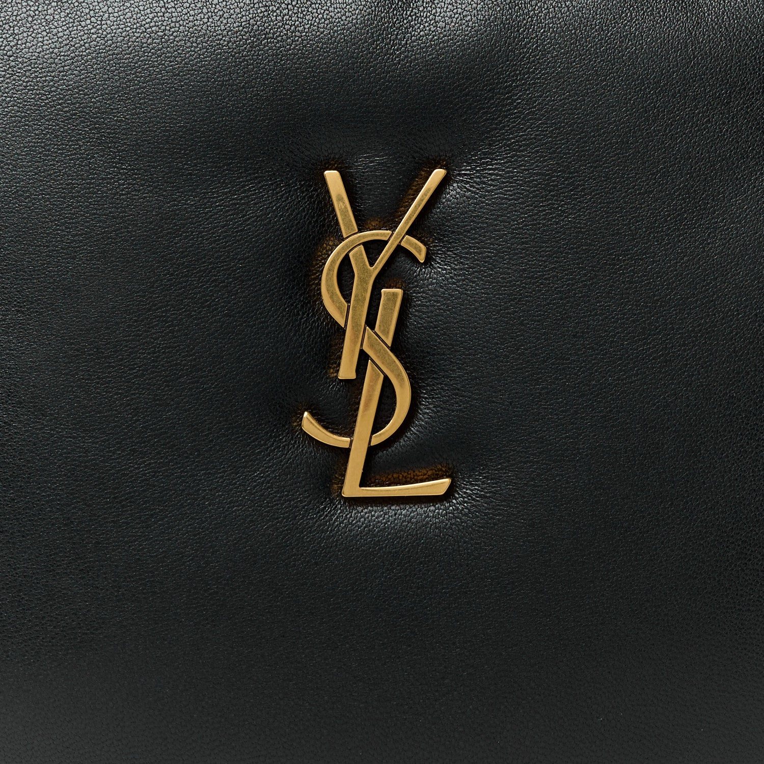 Saint Laurent Lambskin Small Calypso Pouch Black 8 of 8