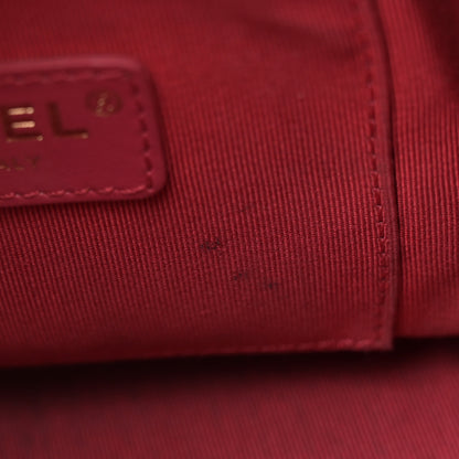 Chanel Shiny Aged Calfskin CC Chain Mini Drawstring Bag Black 11 of 12