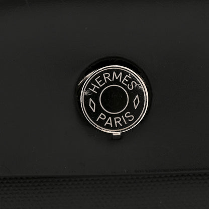 Hermes Toile H Berline Vache Hunter Herbag Zip PM 31 Black Ecru 12 of 13