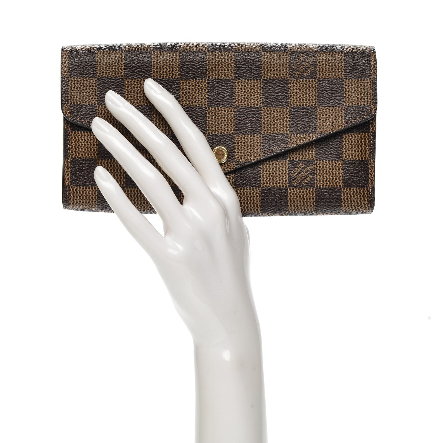 Louis Vuitton Damier Ebene Sarah Wallet NM 2 of 6